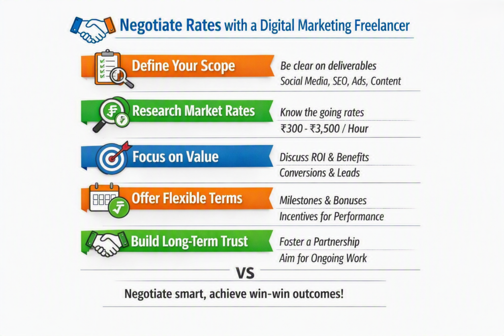 How to Negotiate Rates With a Digital Marketing Freelancer