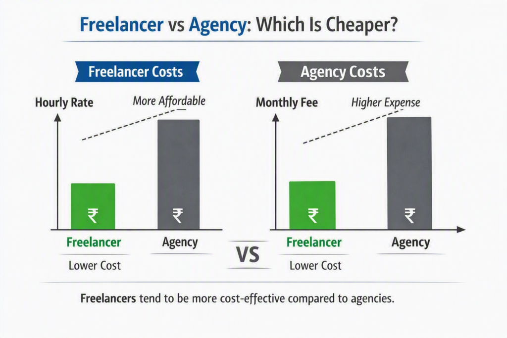 freelancer vs agency which is cheaper